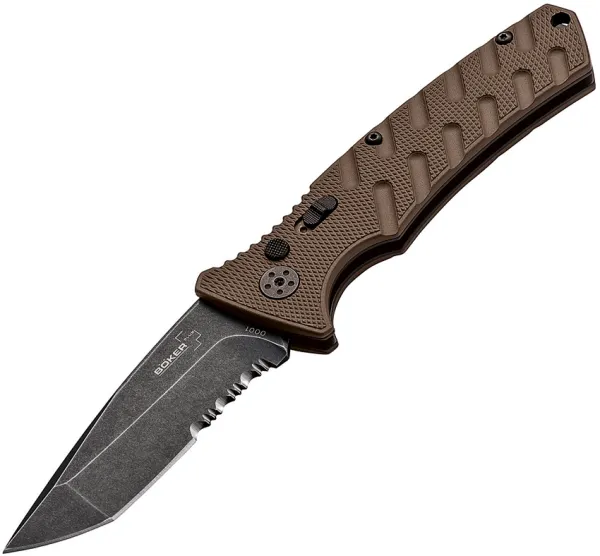 Boker Plus Strike Button Lock Coyote knives BOP01BO425N
