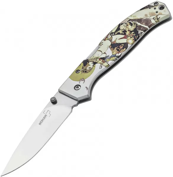 Boker Plus Titan Drop Lockback Frazetta knives BOP01BO652