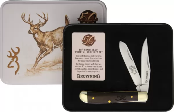 Browning Mini Trapper 50th Annv Tin knives BR0307