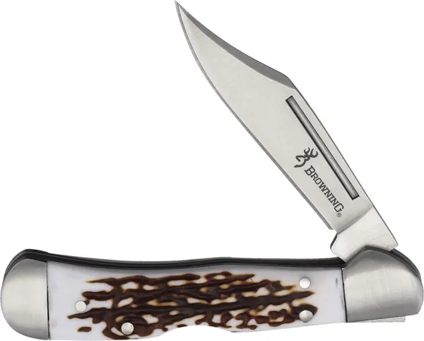 Browning Lockback Imitation Stag knives BR0608B