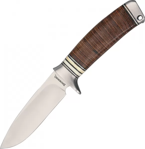 Browning Stacked Leather Fixed Blade knives BR814