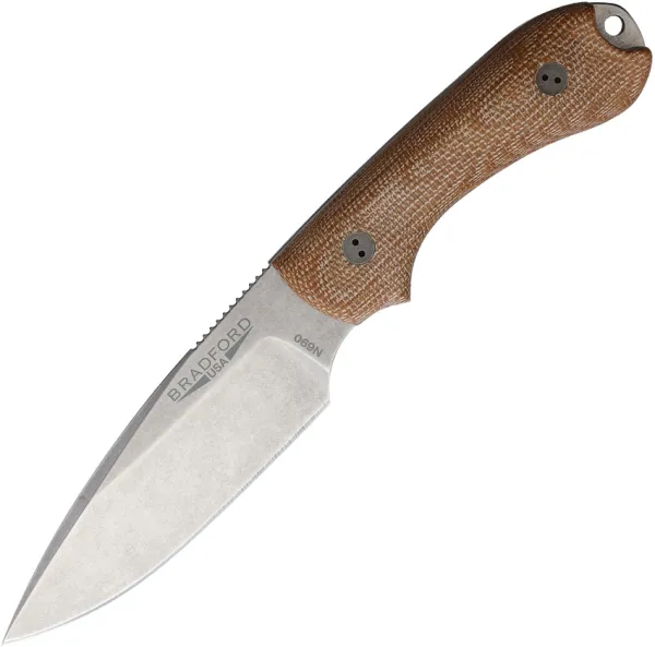 Bradford Knives Guardian 3 Natural Micarta BRAD3FE104