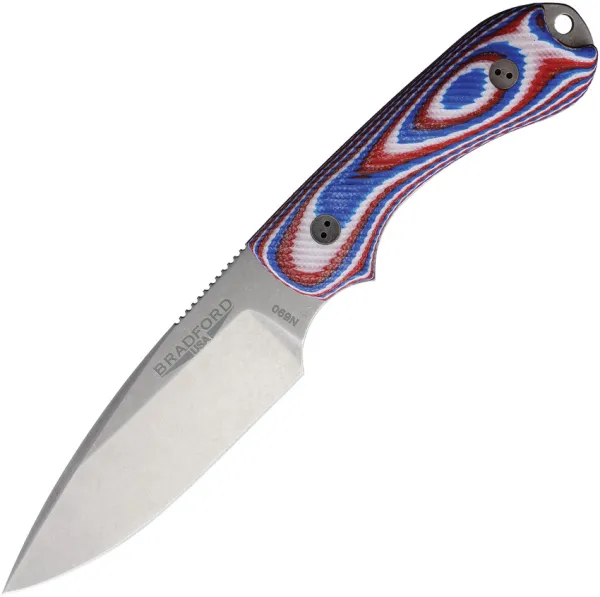 Bradford Knives Guardian 3 Red,White,Blue BRAD3FE125