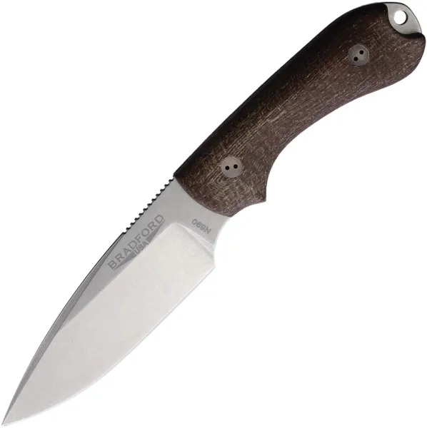 Bradford Knives Guardian 3 Natural Burlap BRAD3FE132
