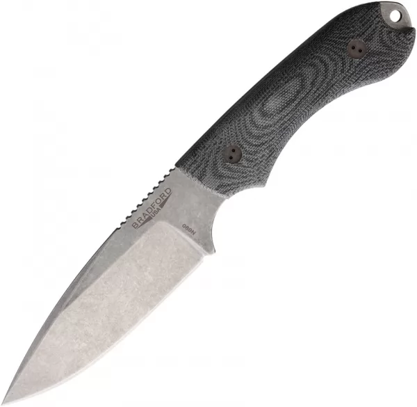 Bradford Knives Guardian 4.2 3D Black Micarta BRAD42FE101