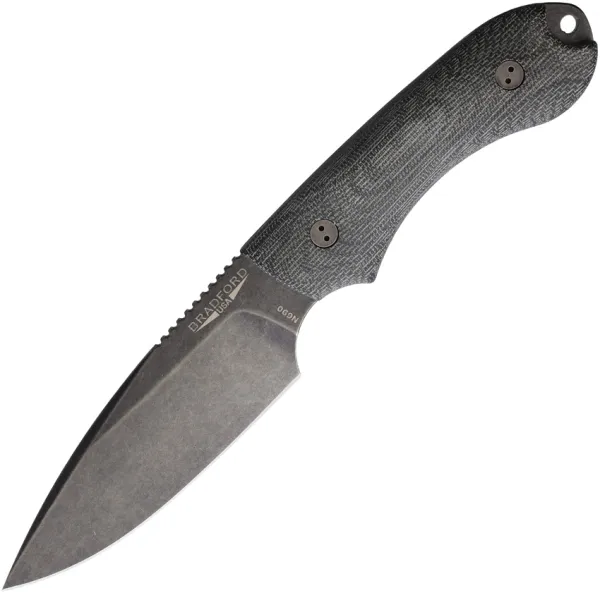 Bradford Knives Guardian 4 3D Black Micarta BRAD4FE101N