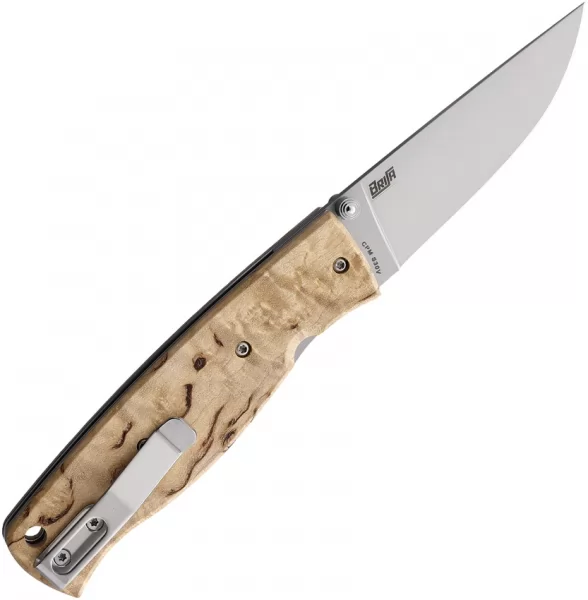 BRISA Birk 75 Linerlock Curly Birch BRI2505