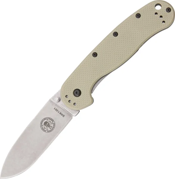 BRK Designed by ESEE Avispa Framelock Tan D2 BRK1302DT