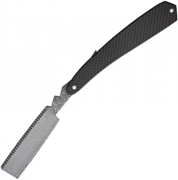 Bastion Damascus Straight Razor CF knives BSTN221