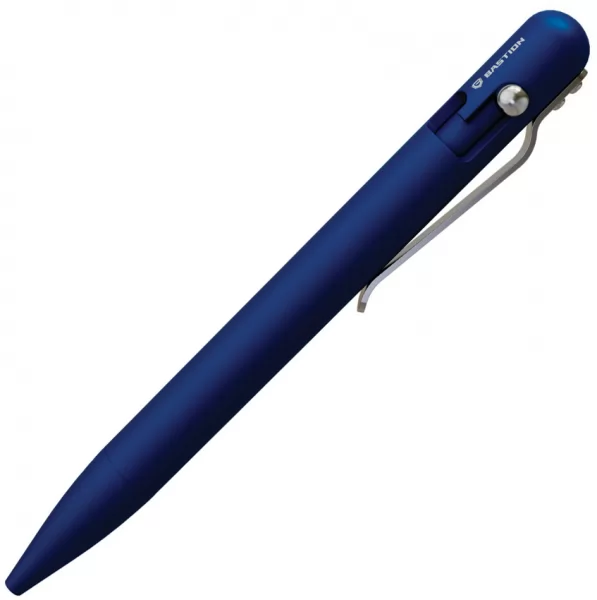 Bastion Bolt Action Pen Aluminum Blue knives BSTN249L