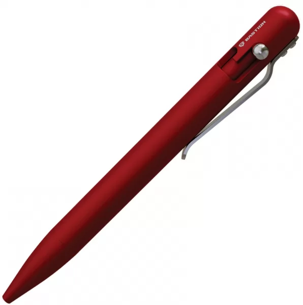 Bastion Bolt Action Pen Aluminum Red knives BSTN249R