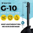 Bastion Bolt Action Pen Black G10 knives BSTN262