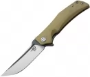 Bestech Knives Scimitar G10 Linerlock Beige - BTKG05C2