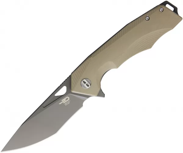 Bestech Toucan Linerlock Beige Black knives BTKG14C2