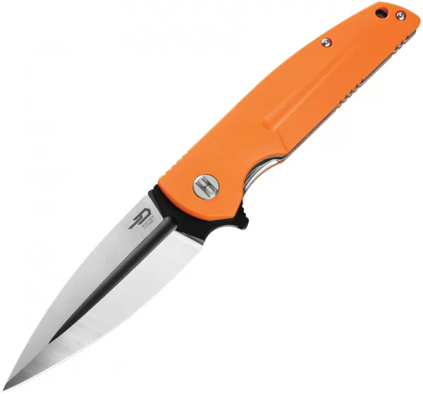 Bestech Fin Linerlock Orange Blk knives BTKG34B2