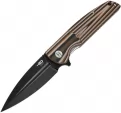 Bestech Knives Fin Linerlock Orange Multi Blk - BTKG34C3