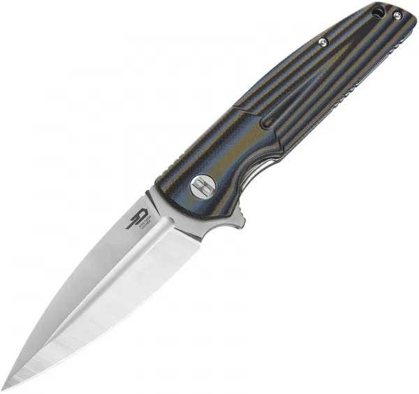 Bestech Fin Linerlock Blue Multi knives BTKG34D1