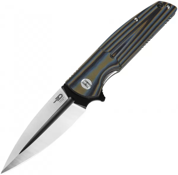 Bestech Fin Linerlock Blue Multi knives BTKG34D2