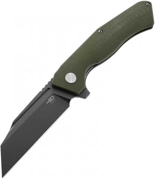 Bestech Knives Rockface Linerlock OD Green knives BTKG46H