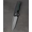 Bestech Knives Slyther Linerlock Black-Green knives BTKG51D