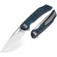 Bestech Falko Linerlock CF Blue knives BTKL01B