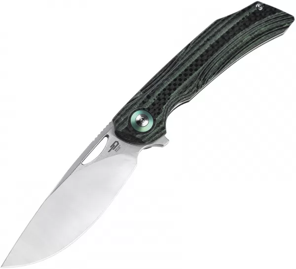 Bestech Falko Linerlock CF Green knives BTKL01C