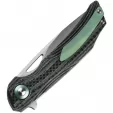 Bestech Falko Linerlock CF Green knives BTKL01C
