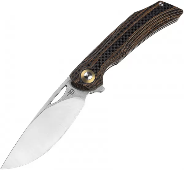 Bestech Falko Linerlock CF Orange knives BTKL01D