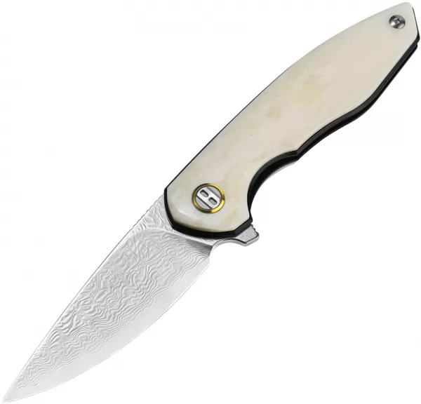 Bestech Knives Bambi Linerlock Ox Bone knives BTKL08C