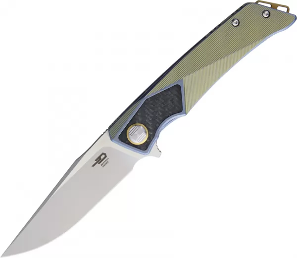 Bestech Sky Hawk Framelock Gold-Blue knives BTKT1804B