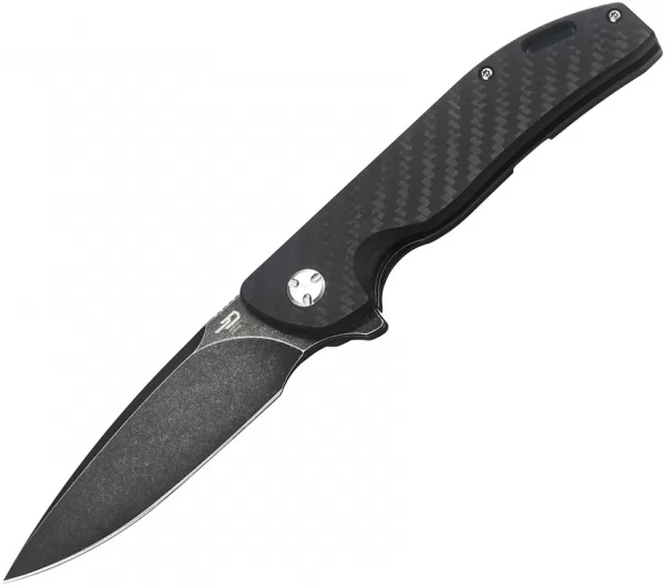 Bestech Bison Framelock Black CF knives BTKT1904A2