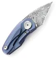 Bestech Tulip Damasteel Framelock Blue knives BTKT1913G