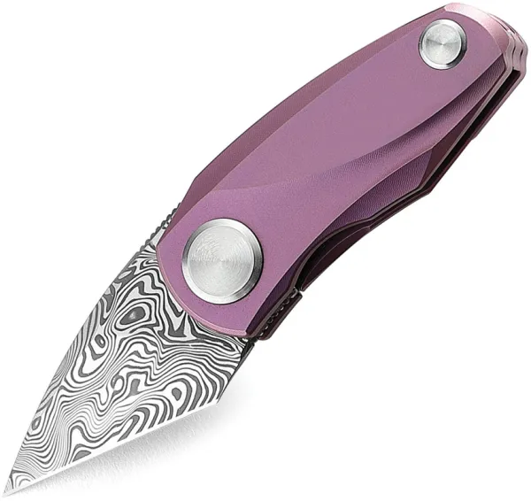 Bestech Tulip Damasteel Framelock Purp knives BTKT1913H