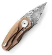 Bestech Tulip Damasteel Framelock Pink knives BTKT1913I