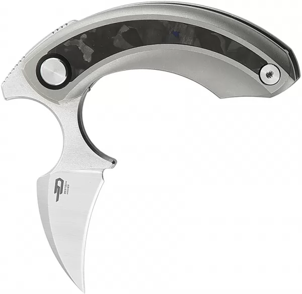 Bestech Knives Strelit Framelock Gray-CF knives BTKT2103D