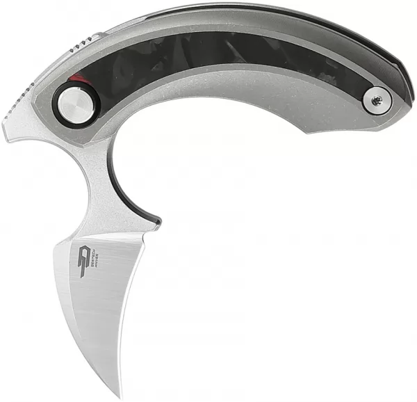 Bestech Knives Strelit Framelock Gray-CF knives BTKT2103E