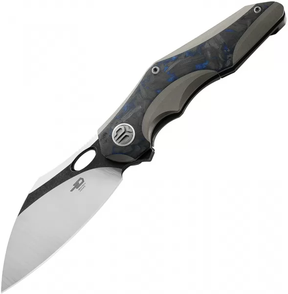 Bestech Knives Nogard Framelock Ti CF knives BTKT2105A