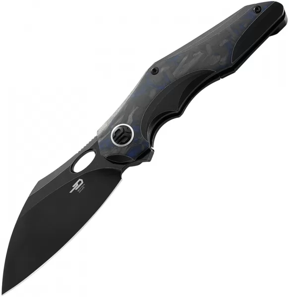 Bestech Knives Nogard Framelock Ti CF knives BTKT2105B