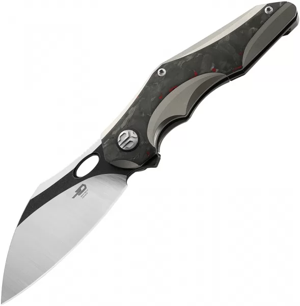 Bestech Knives Nogard Framelock Ti CF knives BTKT2105C