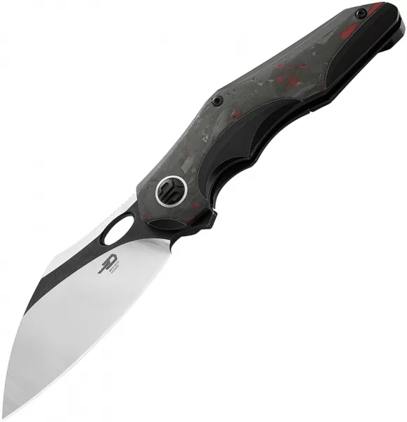 Bestech Knives Nogard Framelock Ti CF knives BTKT2105D