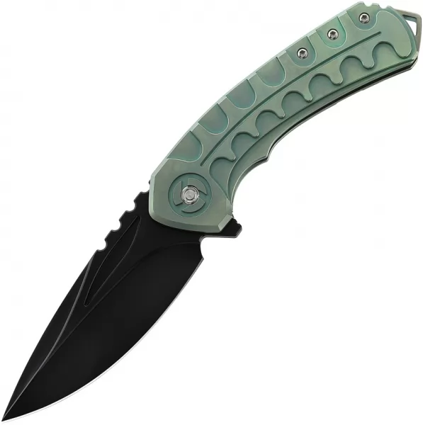 Bestech Knives Buwaya Framelock Retro Green knives BTKT2203D