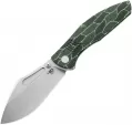 Bestech Knives Lockness Framelock Black/Green - BTKT2205A
