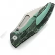 Bestech Knives Lockness Framelock Black-Green knives BTKT2205A