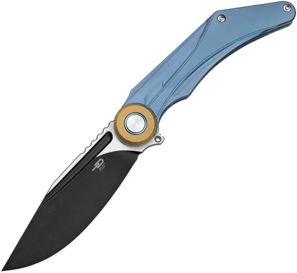 Bestech Knives Seraph Framelock Ti Blue knives BTKT2403D