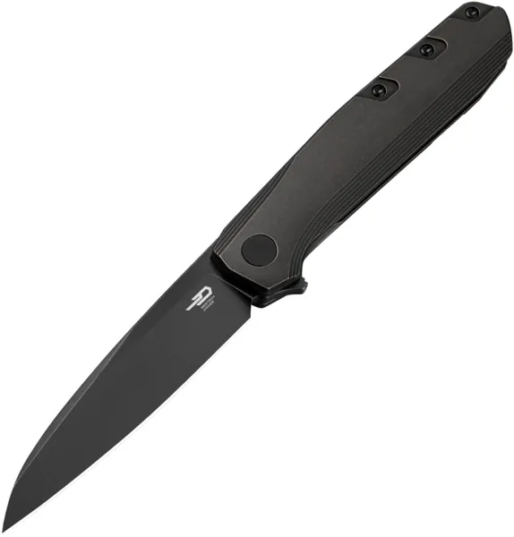 Bestech Knives 9 Framelock Ti Black SW knives BTKT2408B