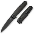 Bestech Knives 9 Framelock Ti Black SW knives BTKT2408B