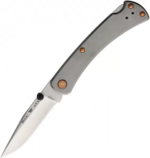 Buck Slim Pro TRX Lockback Ti LE knives BU110GYSLE1