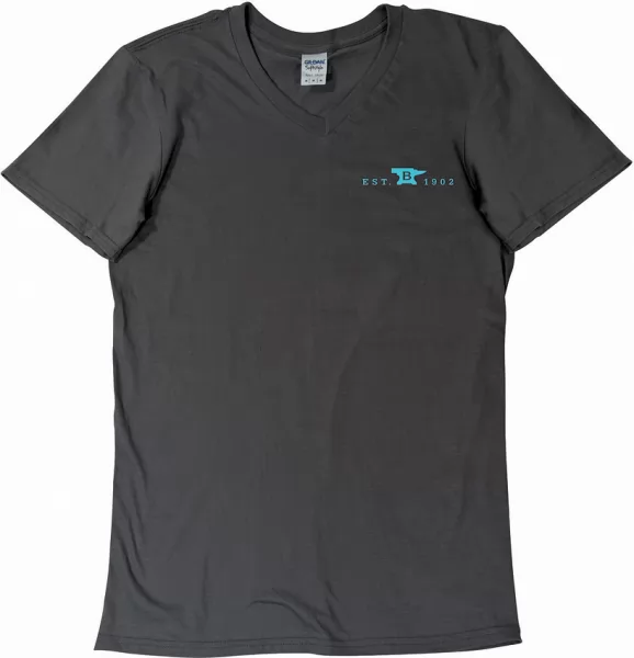 Buck Womens T-Shirt Gray-Teal XL knives BU11275