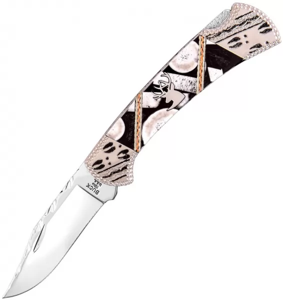 Buck Finney Tracks Lockback knives BU112BKSLE