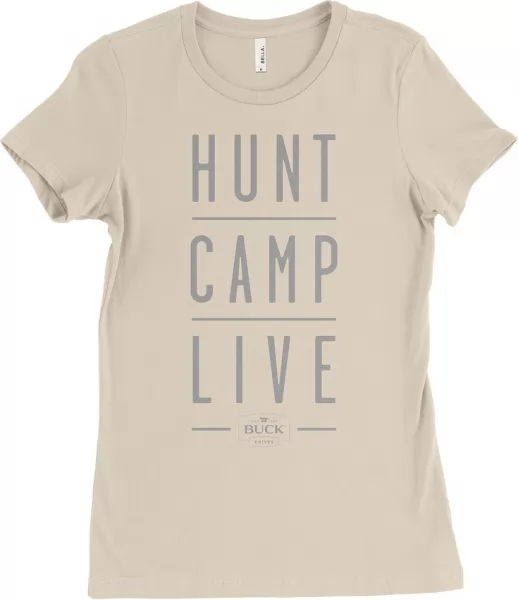 Buck Womens Hunt-Camp T-Shirt L knives BU11601